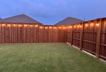 Pre-stained Cedar Wood Fence