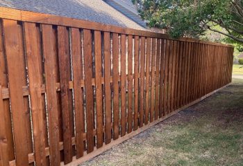 Western Red Cedar Shadow Box Privacy Fence