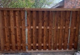 Wooden Shadow Box Fence