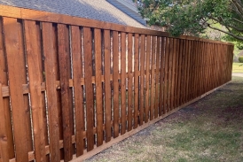 Western Red Cedar Shadow Box Privacy Fence
