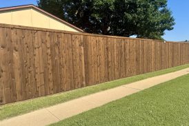 Side by Side Cedar Fence