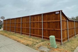 Side by Side Western Red Cedar Fence