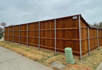 Side by Side Western Red Cedar Fence
