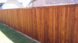 Side-by-Side Western Red Cedar Privacy Fence