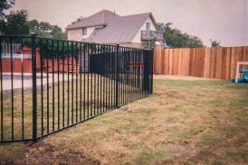 Powder Coated Galvanized Steel Wrought Iron Fence