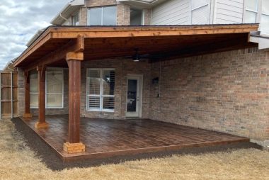 Flat Style Patio Cover in McKinney, TX