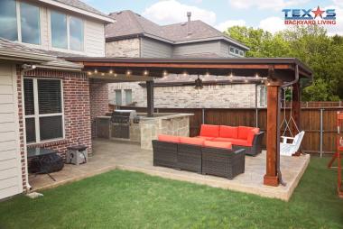 Attached Shed Patio Cover in McKinney, TX