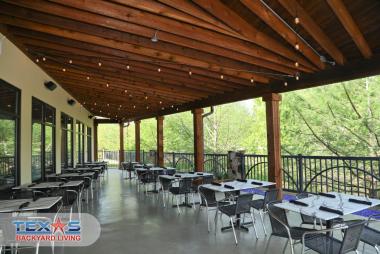 Shed Style Patio Cover with Exposed Rafters in Dallas, TX