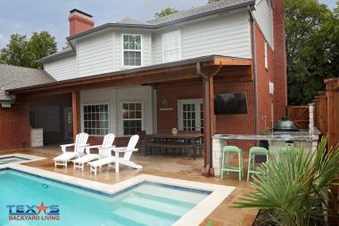 Shed Style Patio Cover in Plano, TX