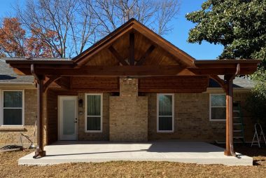Shed With Gable Patio Cover in Fort Worth, TX