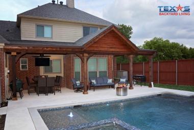 Flat With Gable Patio Cover in McKinney, TX