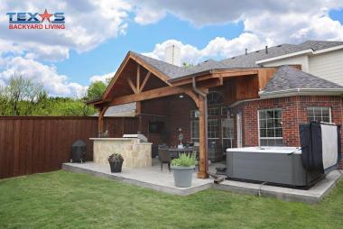 Flat With A Frame Patio Cover in Frisco, TX