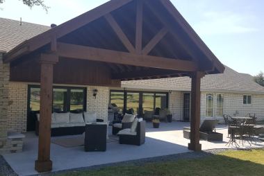 Gable Style Patio Cover in Prosper, TX