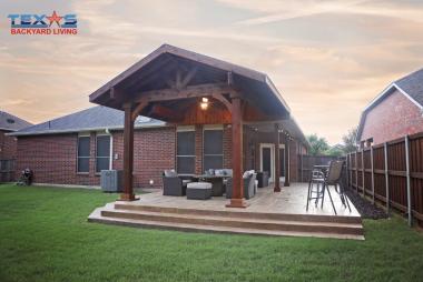 A Frame Patio Cover in Plano, TX