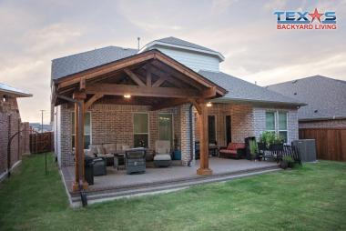 Pitched Roof Patio Cover in McKinney, TX
