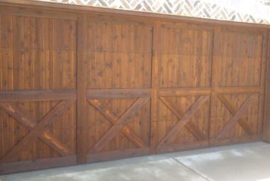 Cedar Tone Garage Stain in Celina, TX