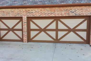 Two Tone Garage Stain in Frisco, TX