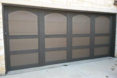 Two Tone Garage Door Stain in Carrollton, TX
