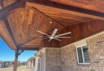 Hip Patio Cover with Tongue and Groove Ceiling in Allen, TX