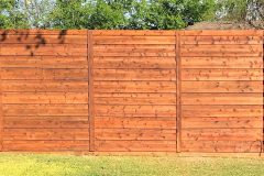 Horizontal Cedar Fence in McKinney, TX