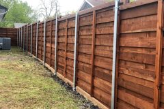 Horizontal Cedar Fence in Celina, TX