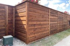 Horizontal Cedar Fence in McKinney, TX