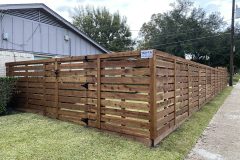 Horizontal Shadow Box Cedar Fence in Wylie, TX