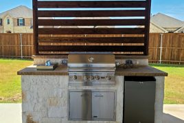 Austin Stone Outdoor Kitchen in Celina, TX