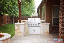 Austin Nicotine Stone  Outdoor Kitchen in Richardson, TX
