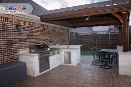 Austin Stone Outdoor Kitchen in McKinney, TX