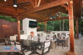 Austin Stone Outdoor Kitchen in McKinney, TX