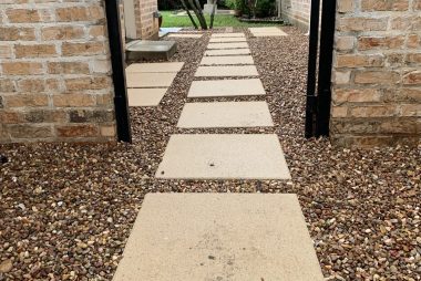 Pavers with Pea Gravel in The Colony, TX