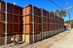 Pine Retaining Wall in Allen, TX