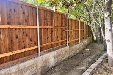 Stone Retaining Wall in Frisco, TX