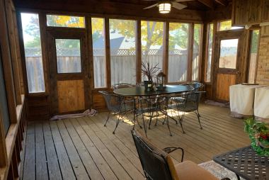 Interior of a Screened In Patio in Richardson, TX