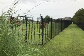 6' 2 Rail Iron Fence