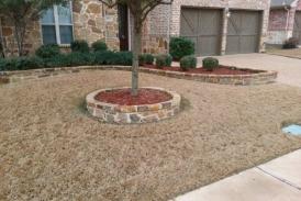 Stone Flower Bed Border