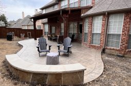 Oklahoma Stone Seat Wall