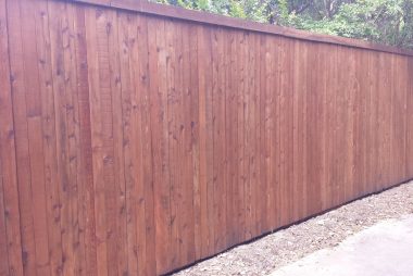 Side by Side Cedar Fence in Plano, TX