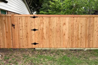 Raw Side by Side Cedar Fence in Frisco, TX