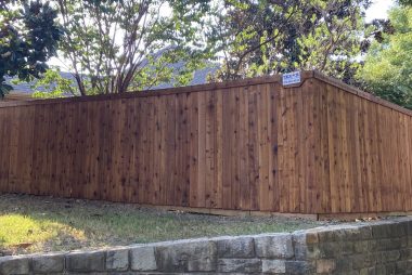 Side by Side Cedar Fence in McKinney, TX