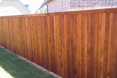 Side by Side Cedar Fence in Allen, TX