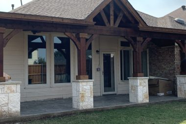 Austin Nicotine Stone Columns in Plano, TX