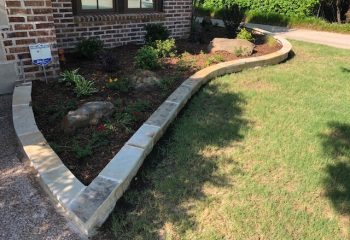 Stone Flower Bed Border Frisco, TX