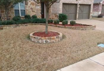 Oklahoma Stone Flower Bed Border Plano, TX
