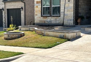 Stone Flower Bed Border Plano, TX