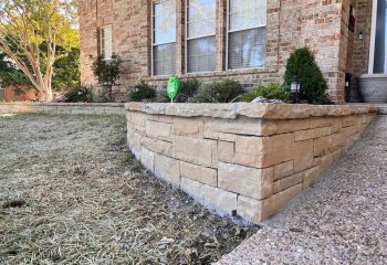 Stone Flower Bed Border Dallas, TX