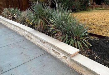 Austin Stone Flower Bed Border Dallas, TX