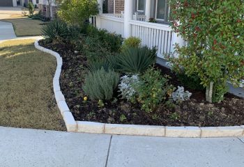 Austin Stone Flower Bed Border Prosper, TX