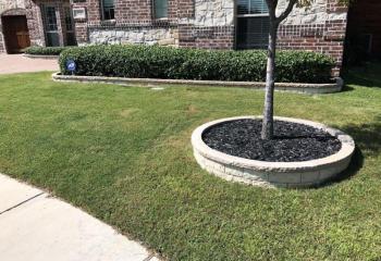 Cream Lueder Stone Flower Bed Border Allen, TX